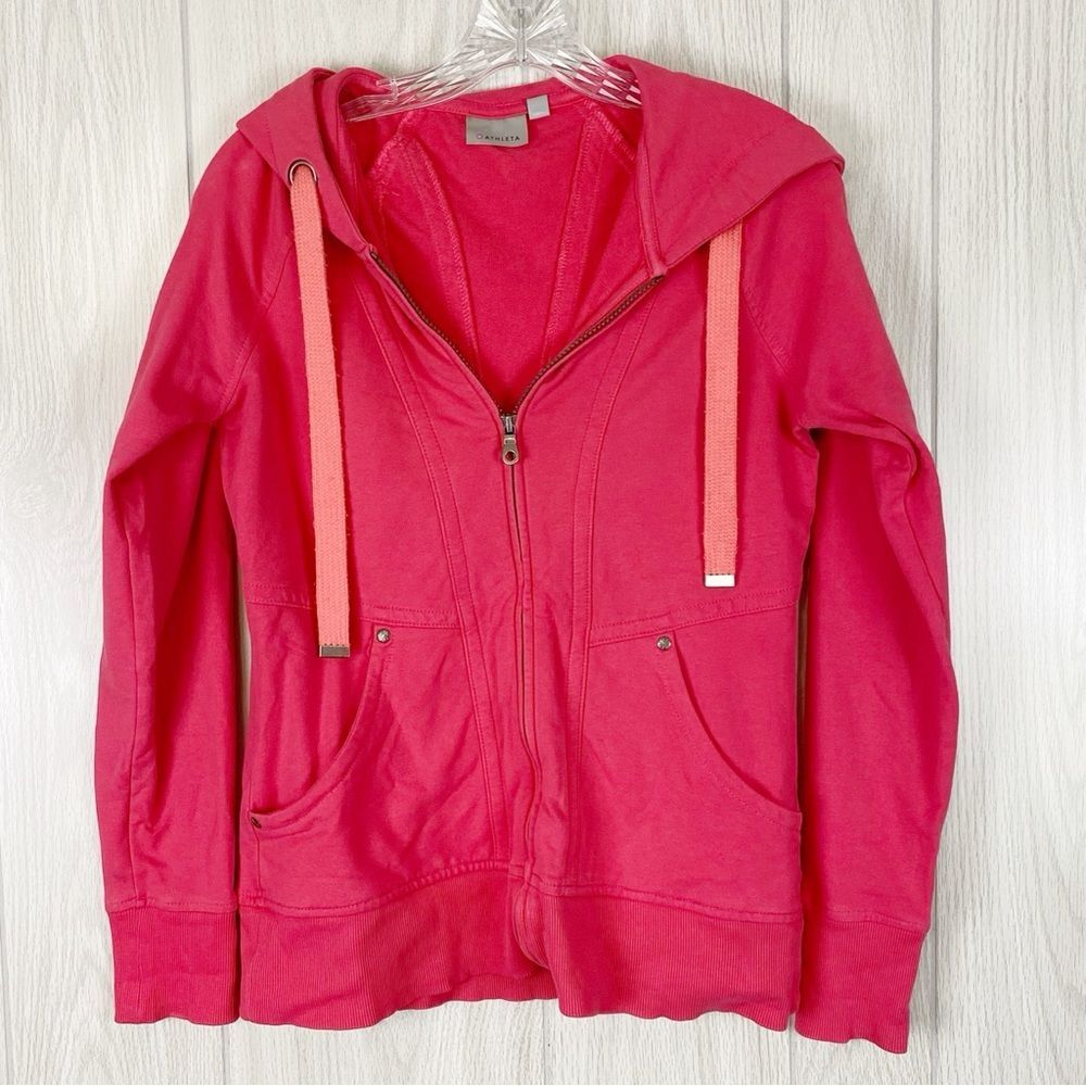 Athleta | Hang Loose Zip Up Hoodie In Watermelon Size Small